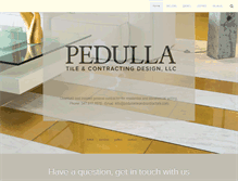 Tablet Screenshot of pedullatileandcontractors.com
